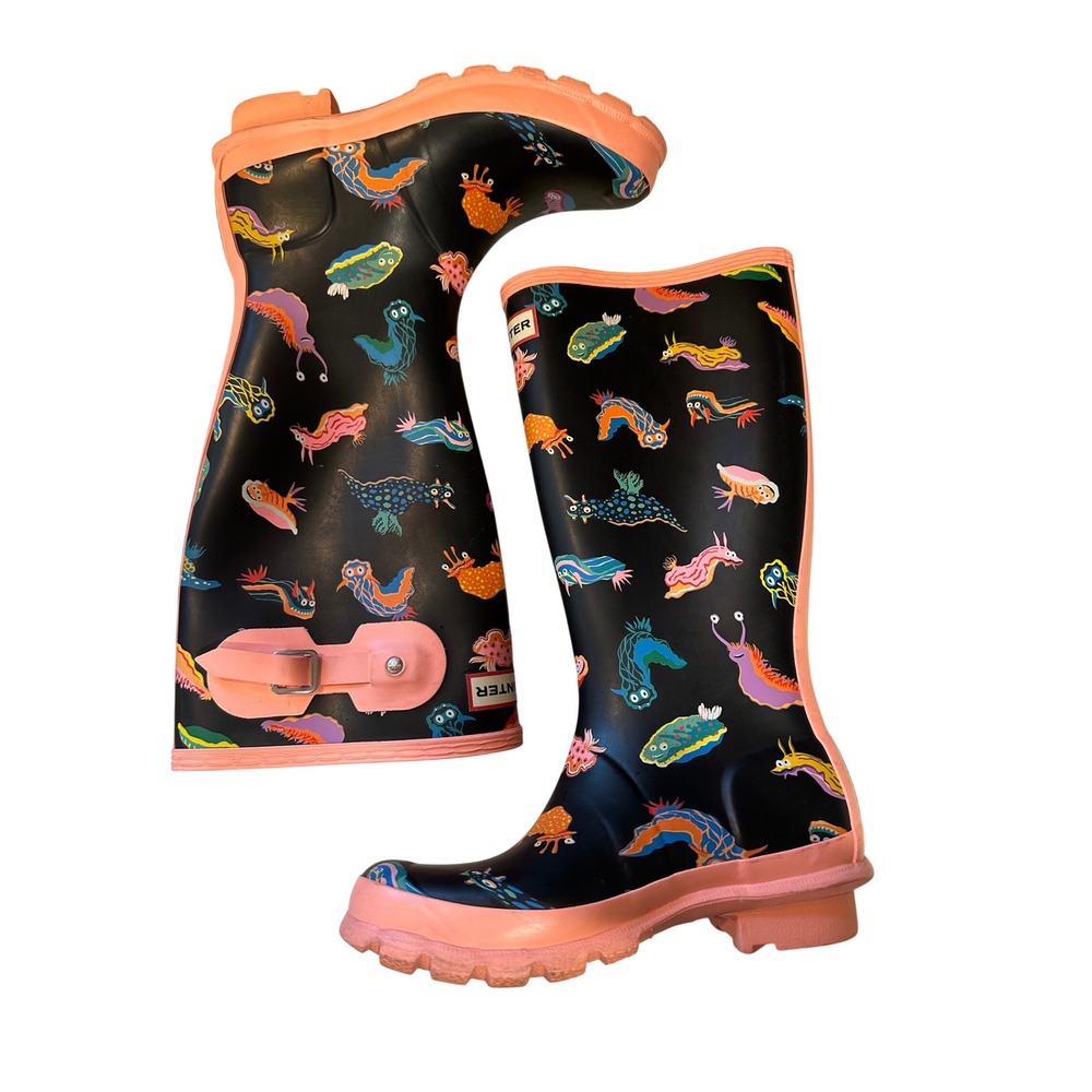 Barely Worn Colorful Hunter Rain Boots Size 3